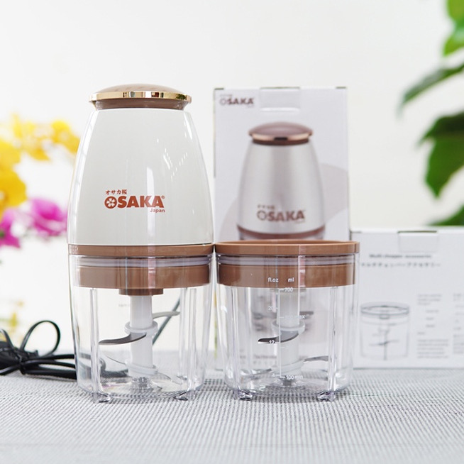 Máy Xay Thịt, Máy Xay Sinh Tố Đa Năng Osaka Nắp Đồng Cối 700Ml