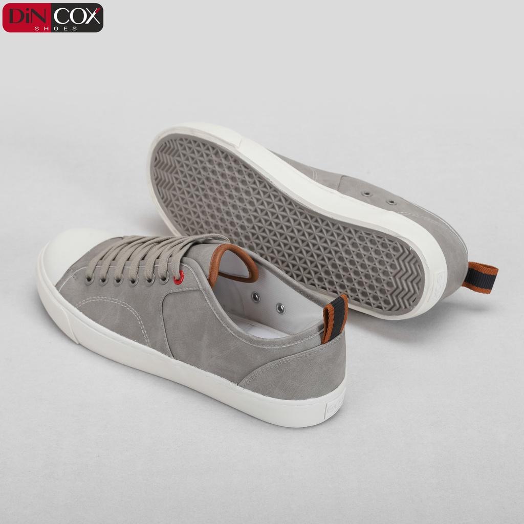 Giày Sneaker Da Nam DINCOX C11 Trẻ Trung, Năng Động LightGrey