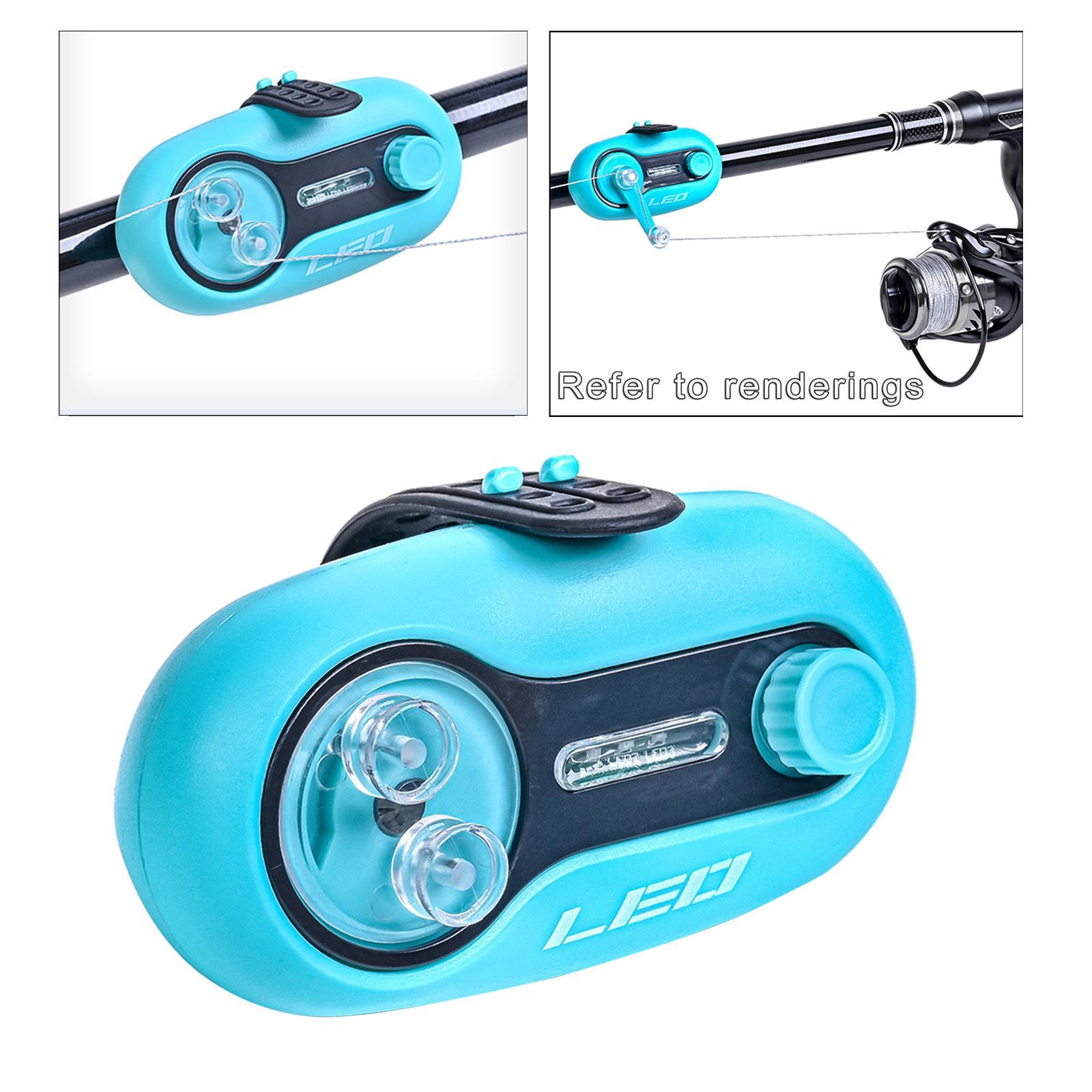 Waterproof Fishing Bite  with Sound LED Indicator  Blue Turntable