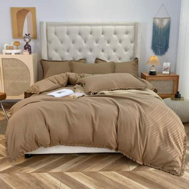 Bộ chăn ga gối tici đũi bèo