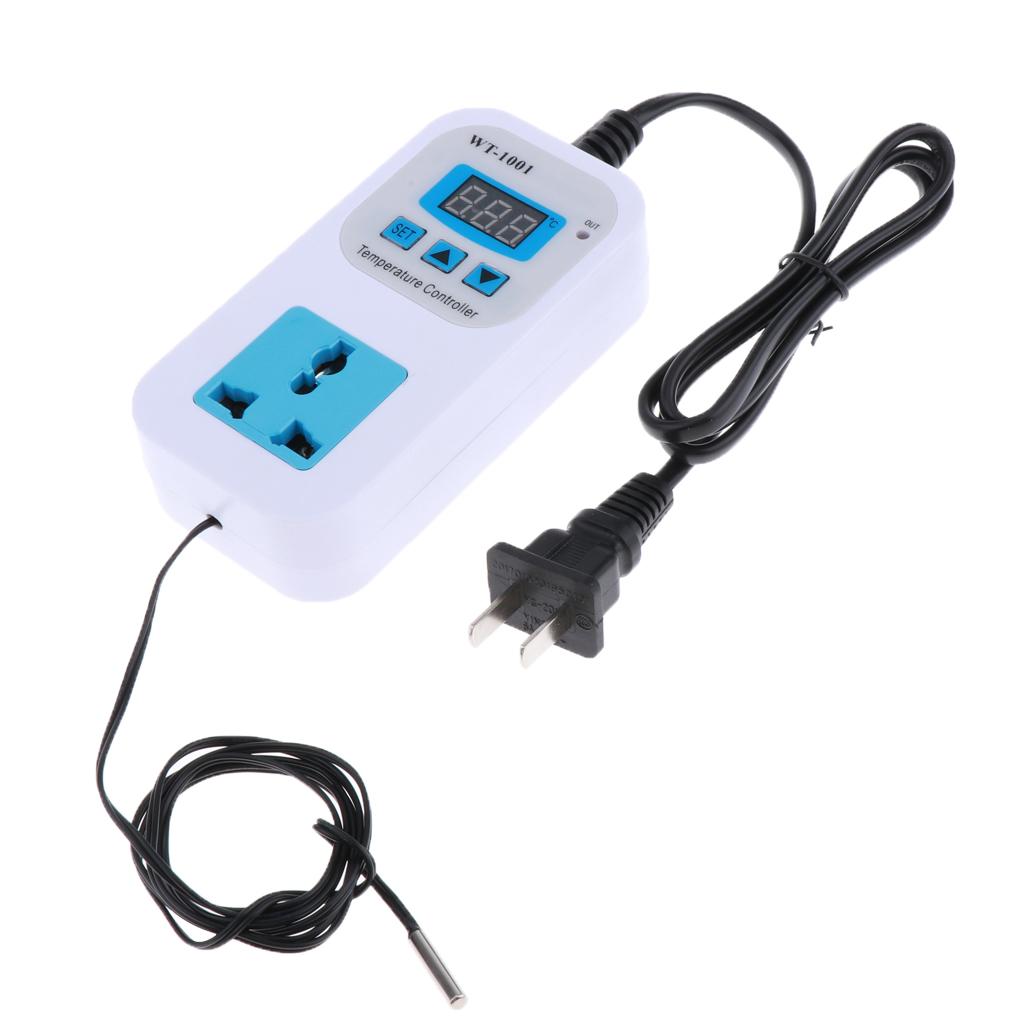 110V 10A Digital Display Temperature Controller Thermostat Switch US Plug
