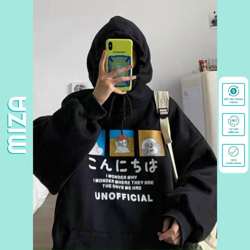 Áo hoodie nam nữ unisex nỉ ngoại cao cấp da cá form rộng có mũ ulzzang hàn quốc cặp đôi local brand cute zip UNOFFICIAL