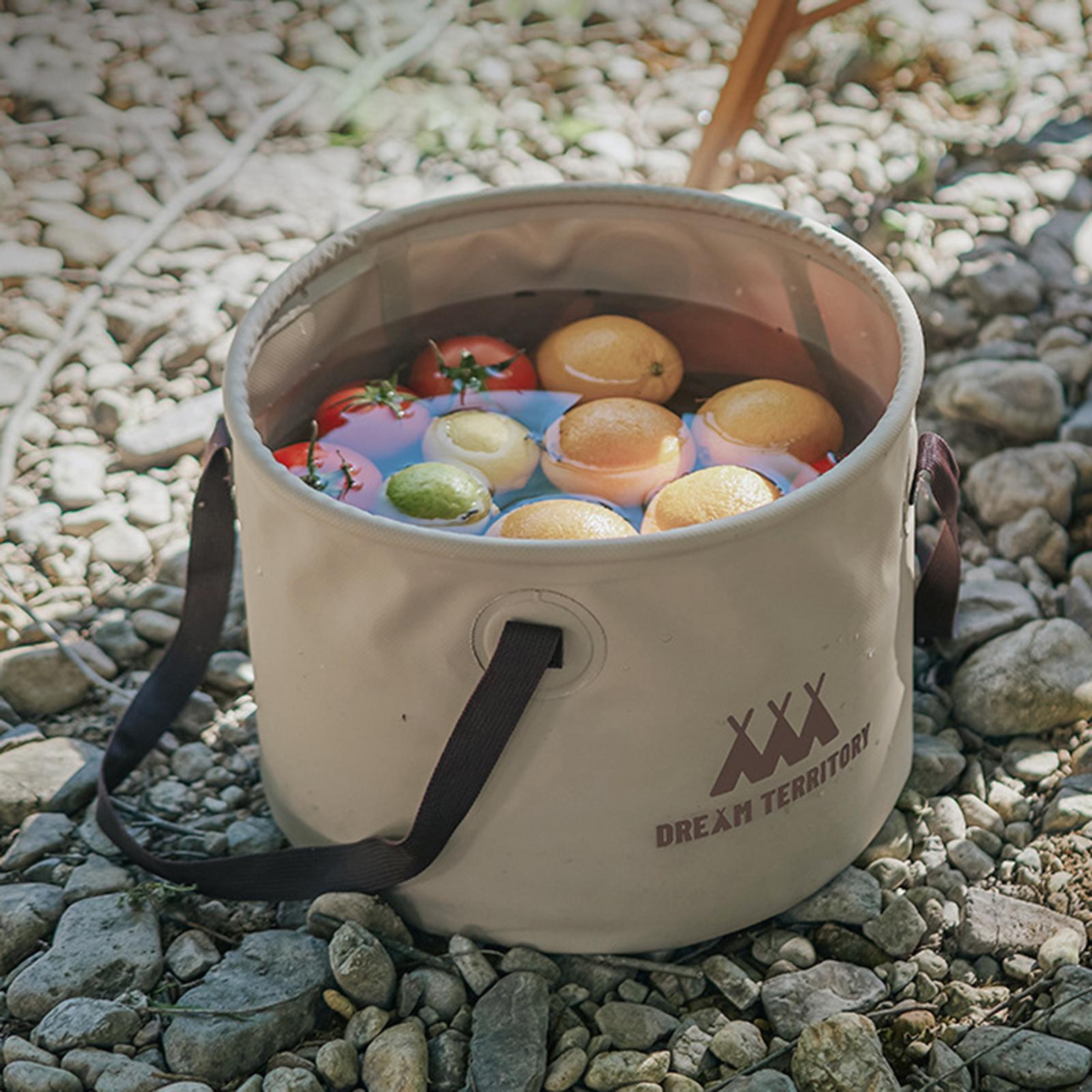 Collapsible Bucket Folding Water Storage Bucket Camping Bucket for Outdoor