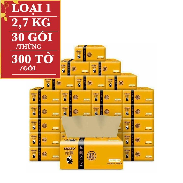 THÙNG 30 GÓI GIẤY ĂN GẤU TRÚC SIPIAO LOẠI XỊN 300 TỜ