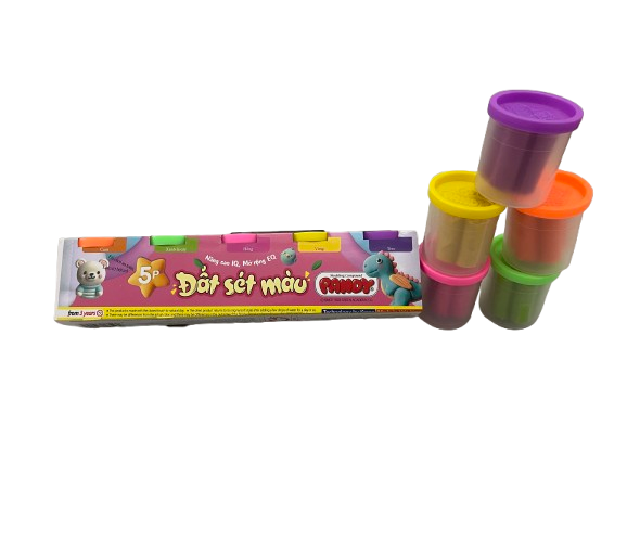 Bộ đồ chơi bột nặn màu sắc Pandy loại 5 màu thương hiệu Hàn Quốc