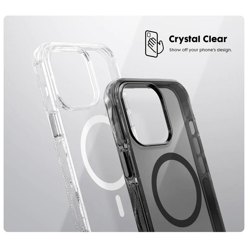 Ốp LAUT Crystal Matter X dành cho iPhone 14 Pro công nghệ chống va đập IMPKT ở độ rơi 6,4m viền Ergo chống trượt Hàng Chính Hãng