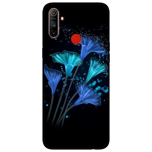 Ốp lưng dành cho Realme C3 mẫu Hoa Đêm Xanh