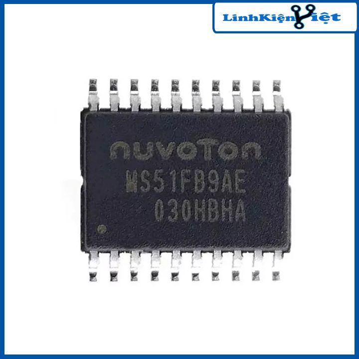 IC Nuvoton MS51FB9AE dải điện áp 2.4-5.5V