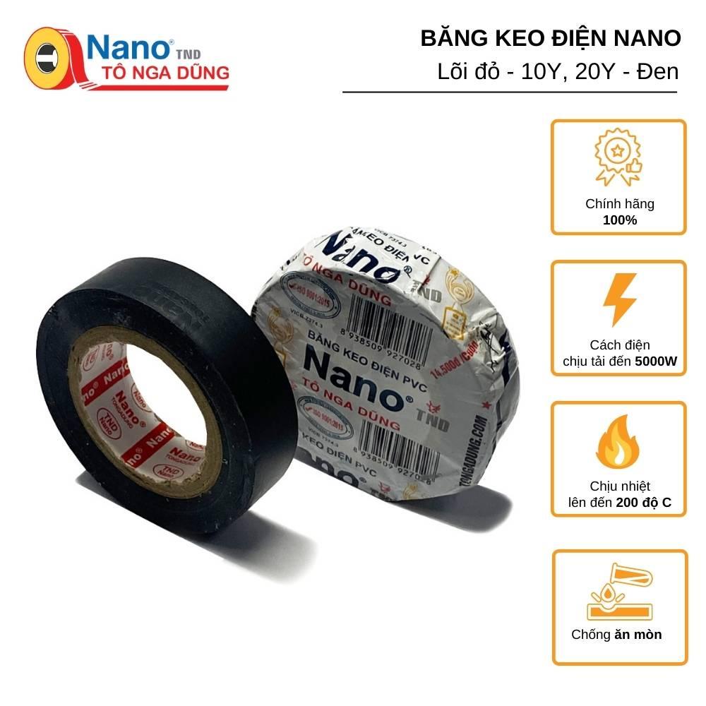 Băng Keo Điện Nano TÔ NGA DŨNG Lõi đỏ