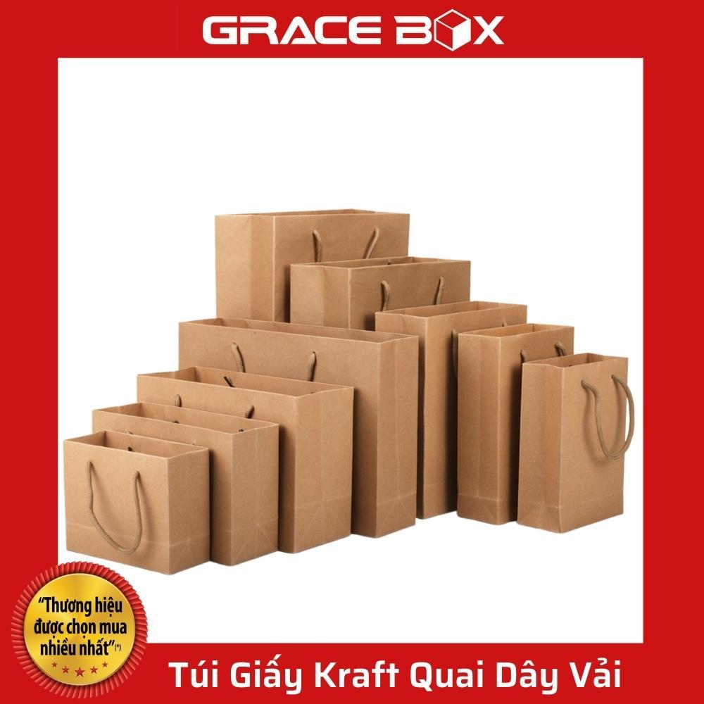 Túi Giấy Kraft Nâu - Quai Dây Vải Chắc Chắn