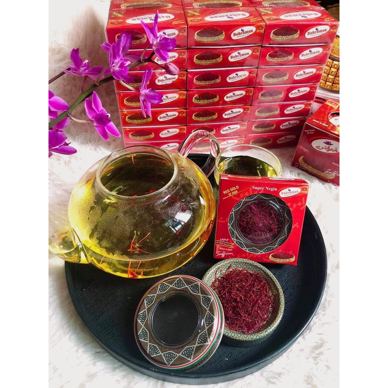 Saffron SUPPER NEGIN Nhụy Hoa Nghệ Tây Bahraman (1gr)