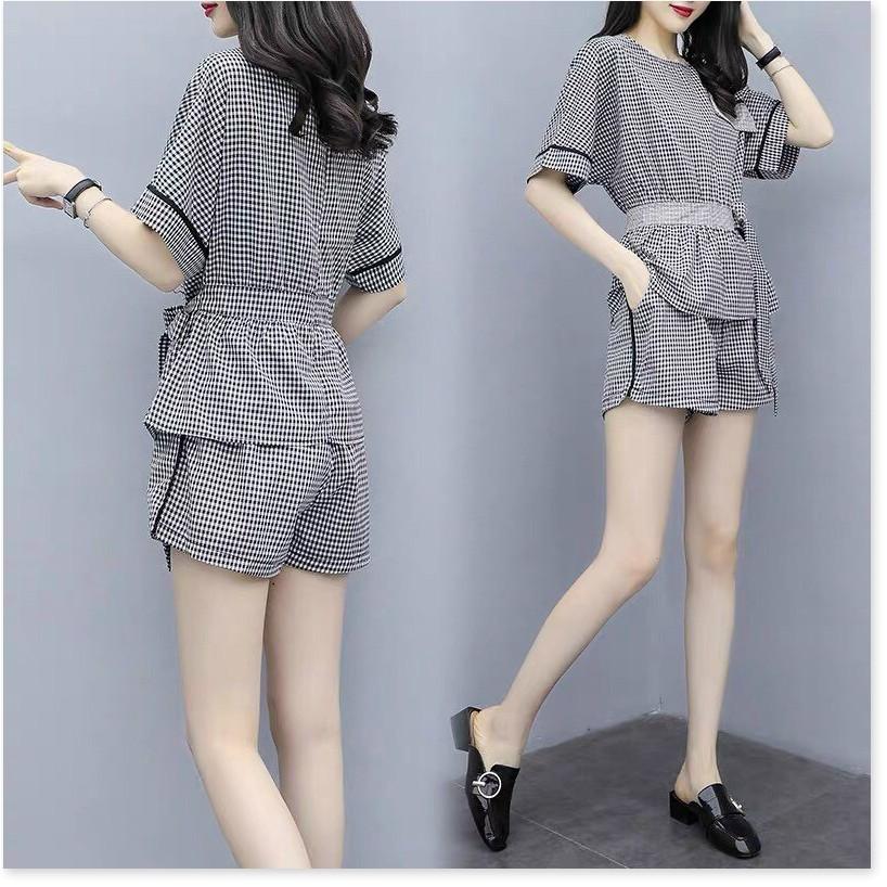 Set big Size có Size 80kg ngắn sọc caro 2021 MẪU MỚI NHẤT HIỆN NAY