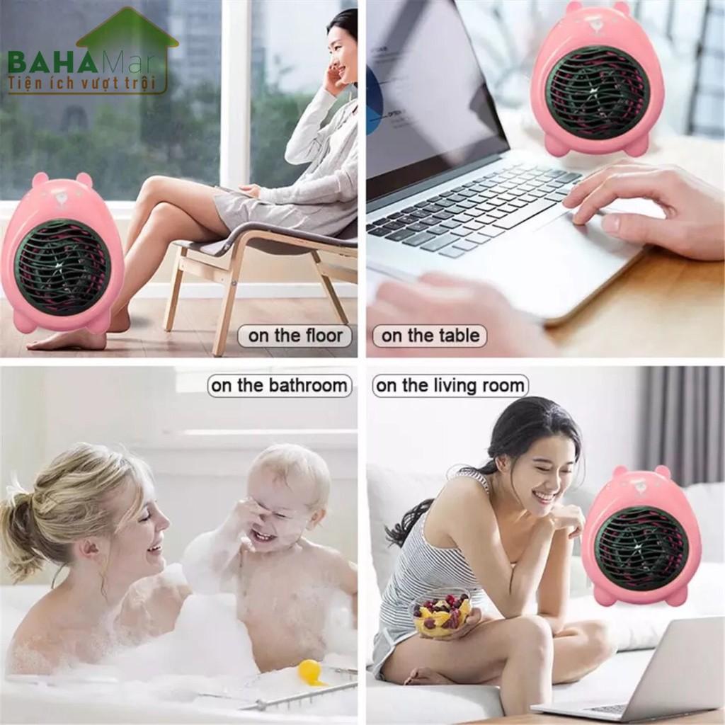 QUẠT SƯỞI ĐIỆN MINI HÌNH GẤU "BAHAMAR" tạo gió ấm thích hợp để phòng ngủ, bàn làm việc...