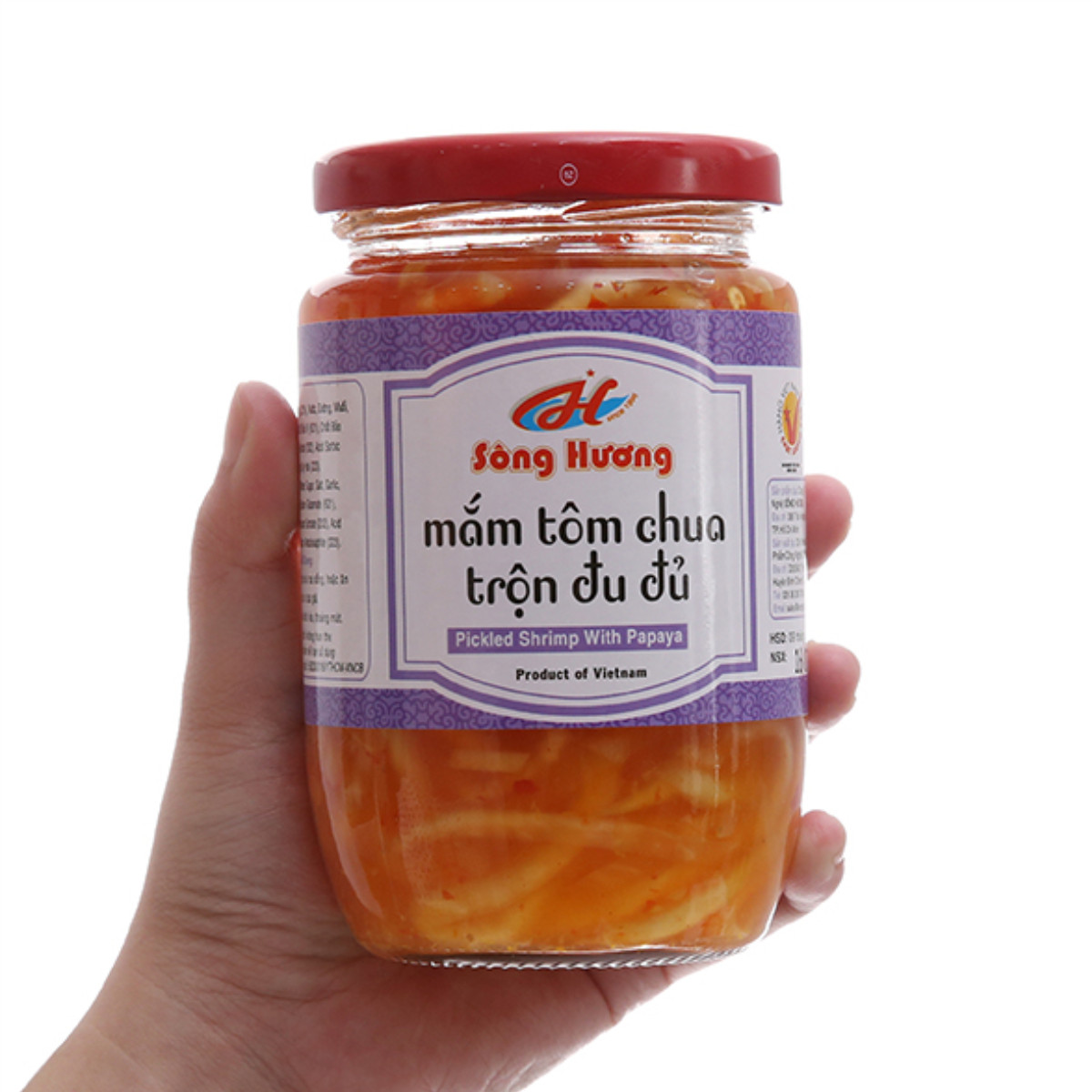 6 Hũ Mắm Tôm Chua Trộn Đu Đủ Sông Hương Foods Hũ 220g