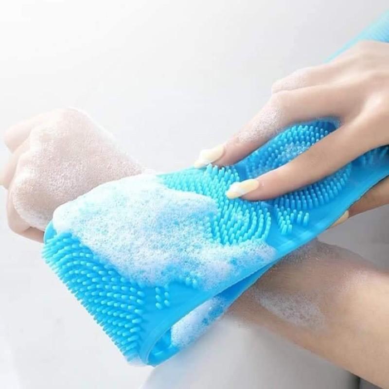 Dây tắm cọ lưng silicol