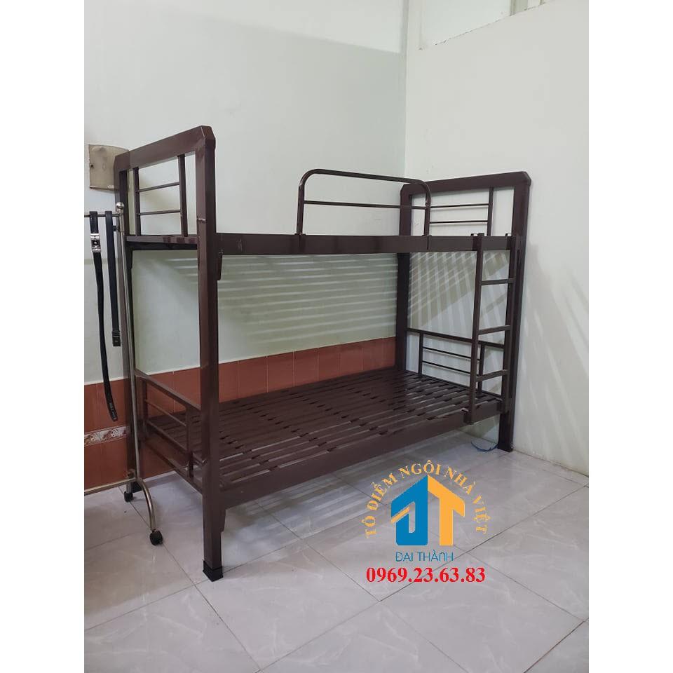 Giường sắt hộp 2 tầng 1m2x1m2( Tầng Dưới – Tầng Trên) Cao cấp Đại Thành