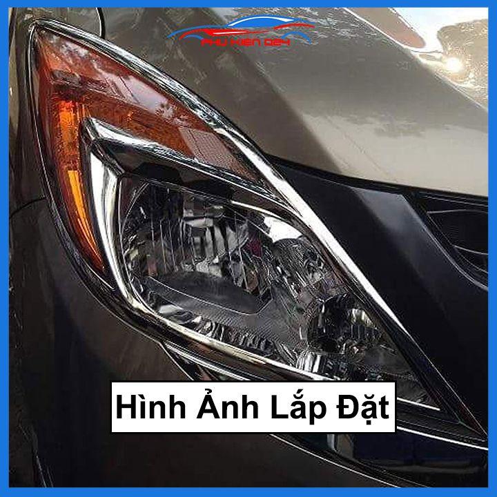 Ốp viền đèn pha hậu mạ crom Mazda BT-50, BT50 2015-2016-2017-2018-2019-2020 chống trầy trang trí bảo vệ xe