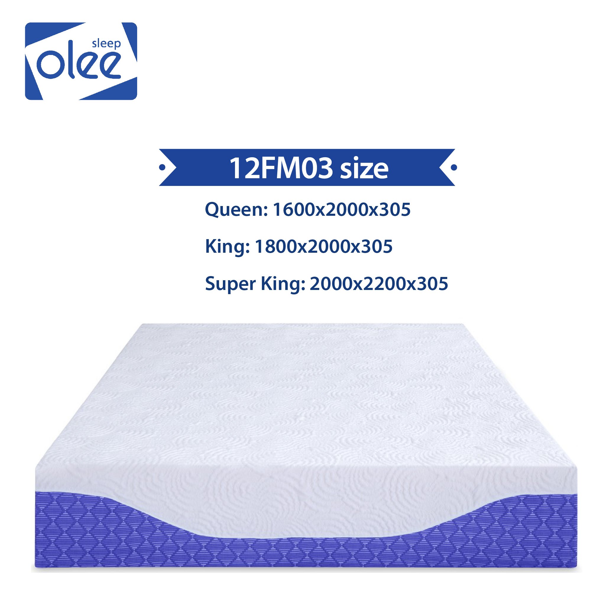 Nệm OleeSleep Memory Foam 12 inch – 12FM03