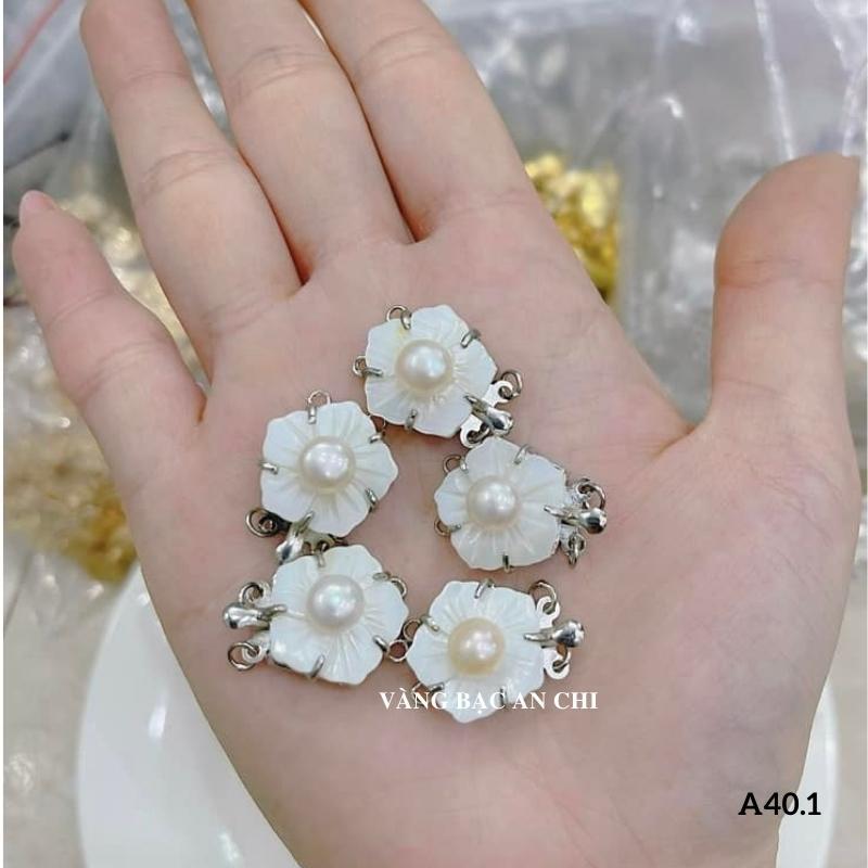 Khóa chốt làm vòng cổ hạt trai, phụ kiện vòng tay phong thuỷ, vòng handmade, Anchi Jewelery