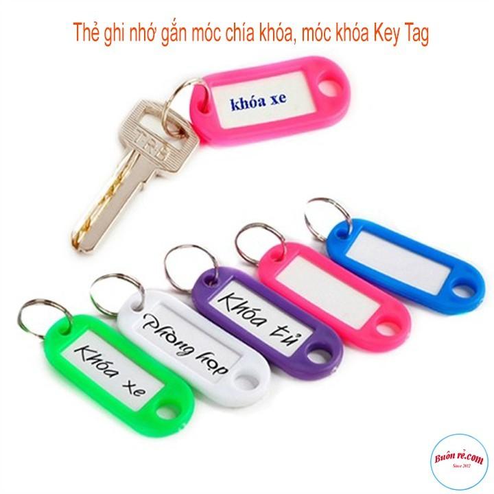 Combo 100 Thẻ Ghi Nhớ Gắn Móc Chìa Khóa, Móc Khóa Key Tag Nhỏ Gọn 00119