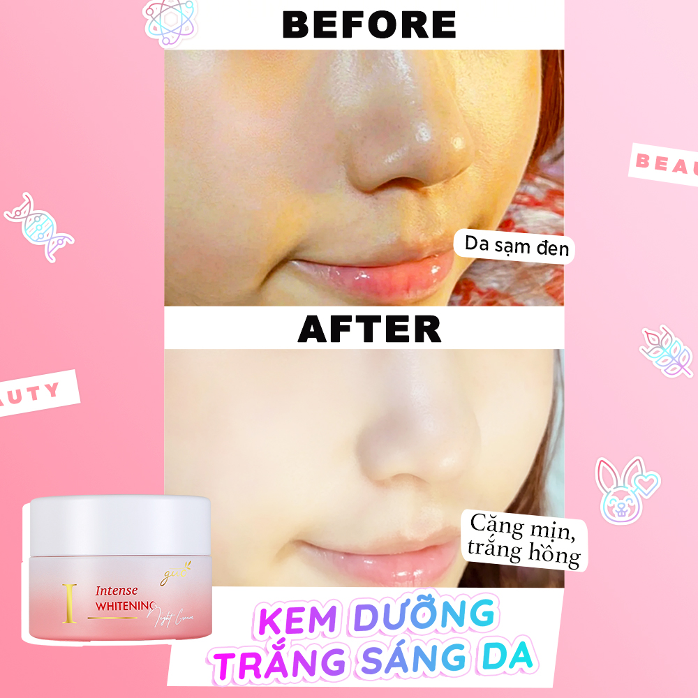 Kem Vi Tảo Đỏ Dưỡng Ẩm Trắng Da GUO - Intense Whitening Night Cream 30gr