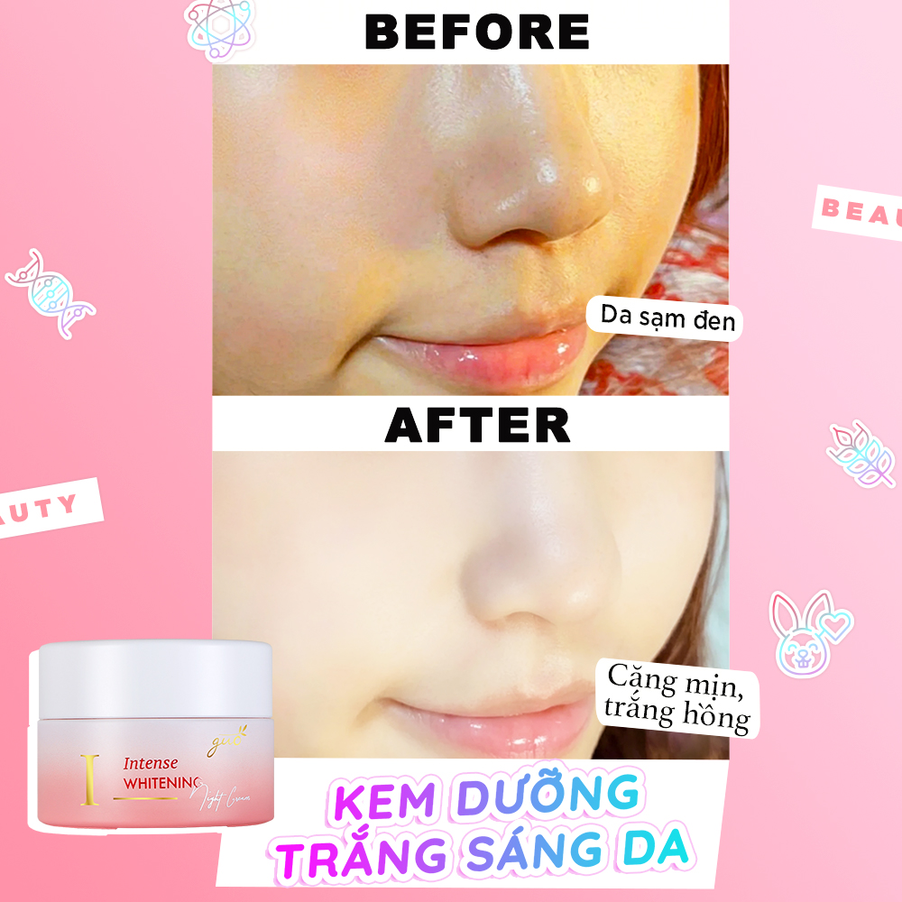Bộ đôi Kem Face Vi Tảo + Mask Collagen 4in1 GUO dưỡng trắng hồng mờ thâm sạm, chống lão hóa da