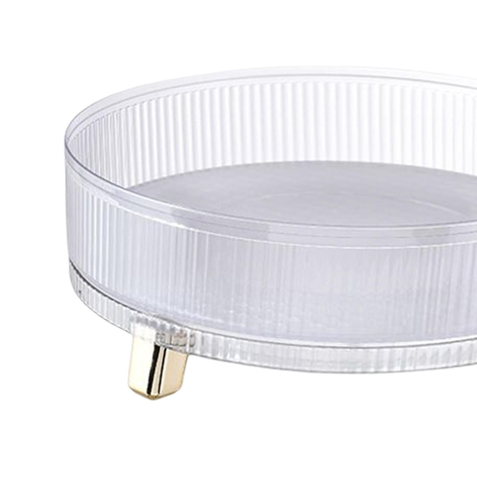 Perfume Display Tray Rotating Spice Holder Clear