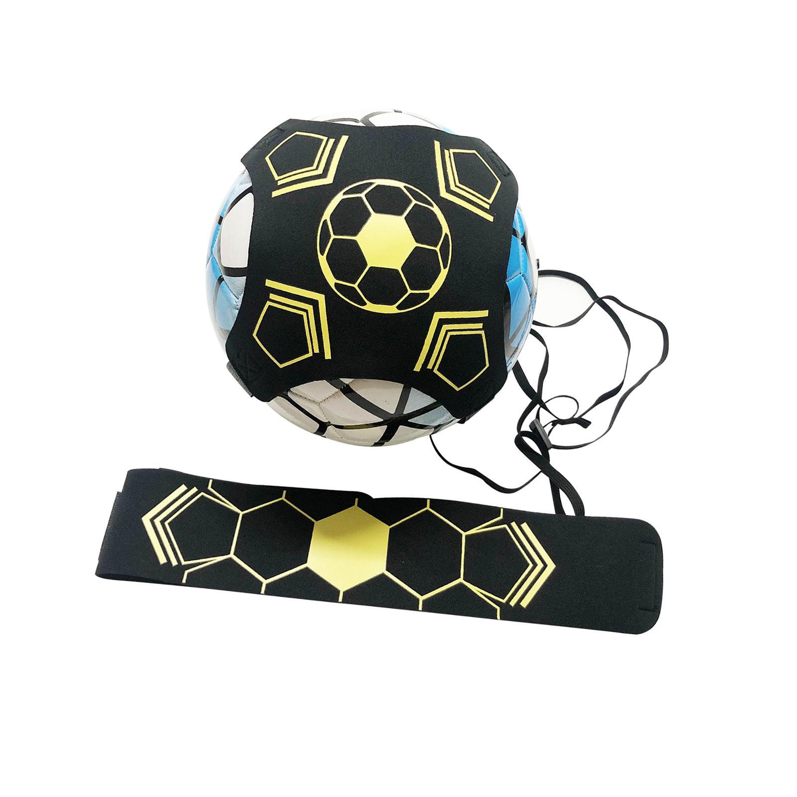 Kick Throw Solo Practice Fits Ball 3, 4,and 5 Game Ball Hands Soccer Trainer