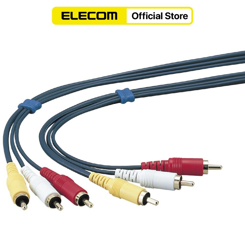 Cáp AV 3xRCA - 3xRCA, 1.0m ELECOM AV-WRY nhiều kích thước - Hàng chính hãng