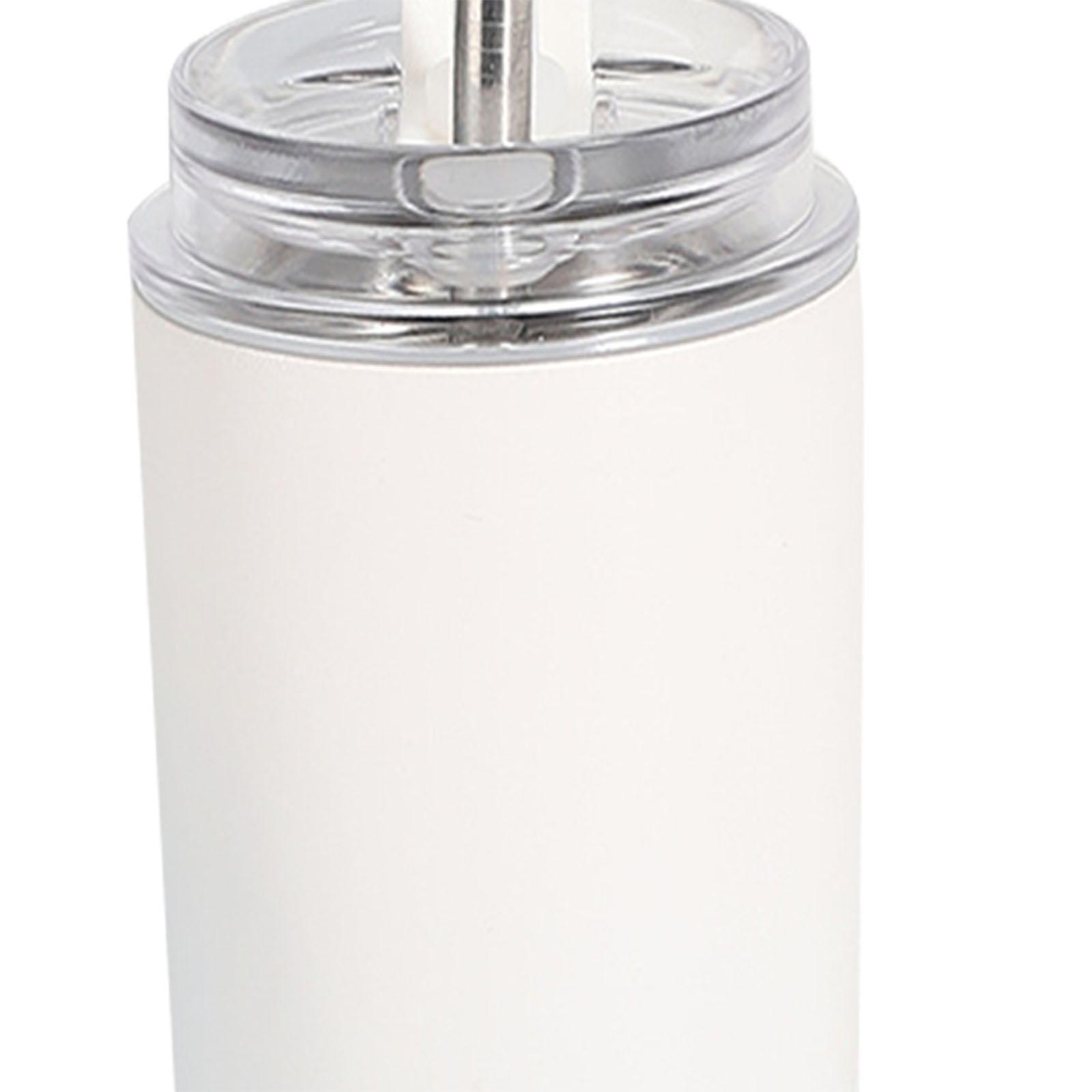 Travel Mug with Lid and Straw for Brew Hot and Cold Drinks coffee White