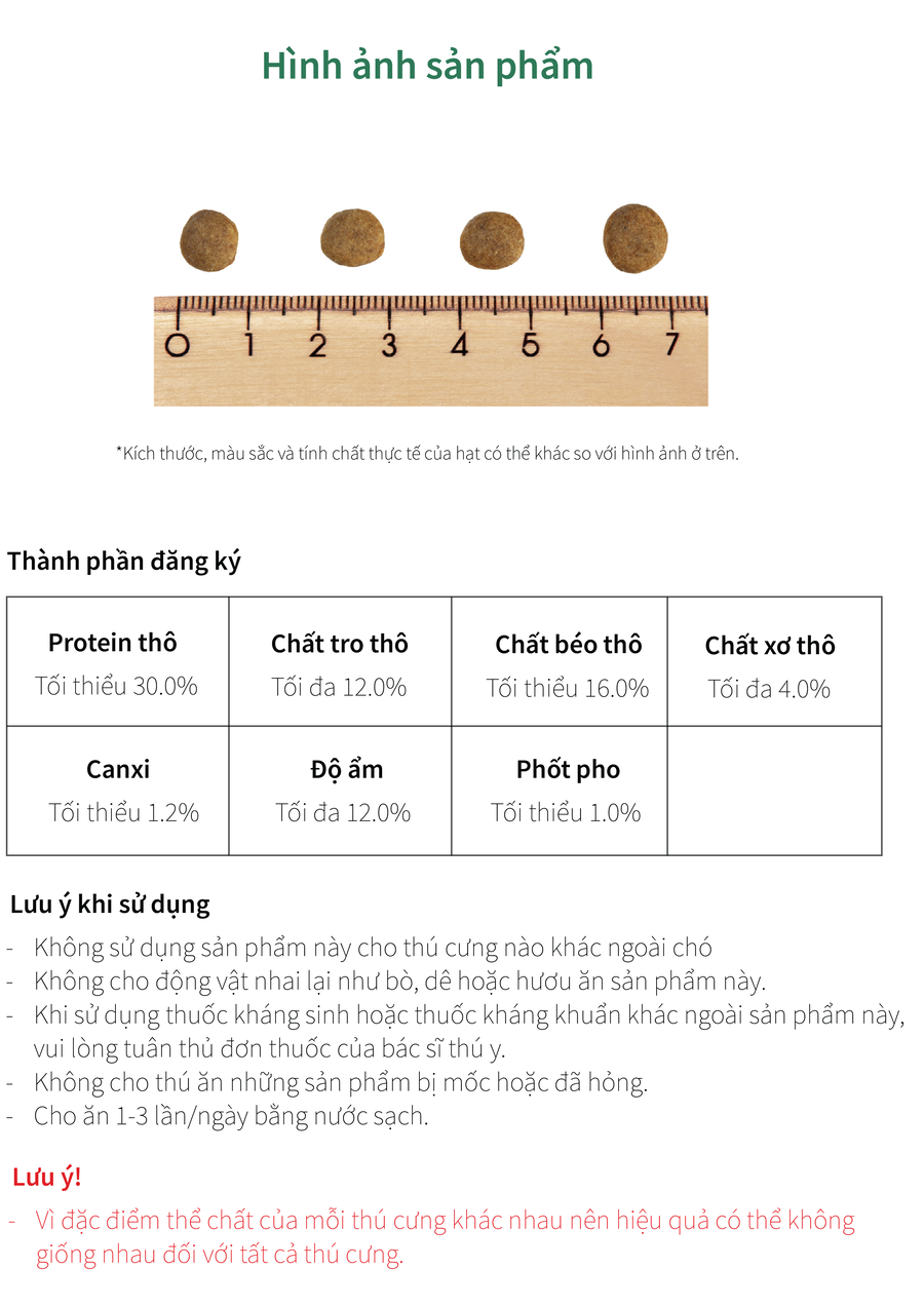 THỨC ĂN HẠT CAO CẤP TĂNG CƯỜNG MIỄN DỊCH &amp; HỖ TRỢ HỆ THẦN KINH PREMIUM LAMER Túi 1.5KG