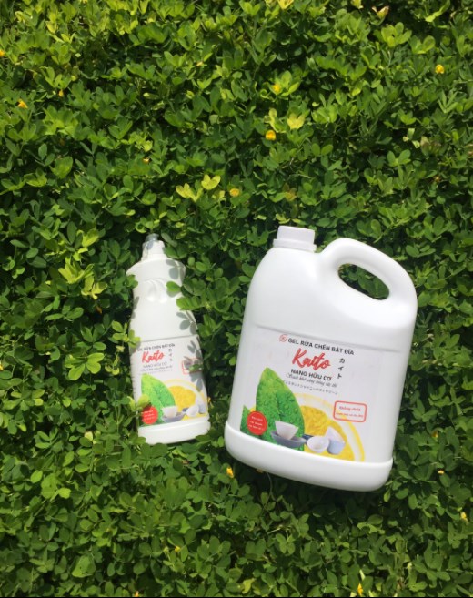 Gel Rửa Chén Bát Đĩa Nano Hữu Cơ KAITO VIỆT NAM - Hương Chanh – 3,6 KG