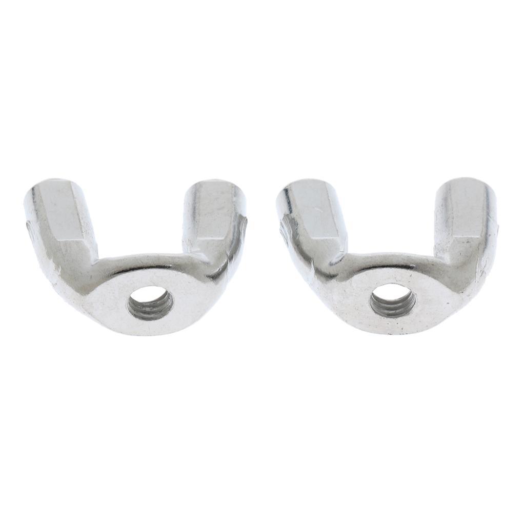 2X 2pcs Cymbal Wingnut for Drum  Hardware Cymbals Stand Replacement 6mm