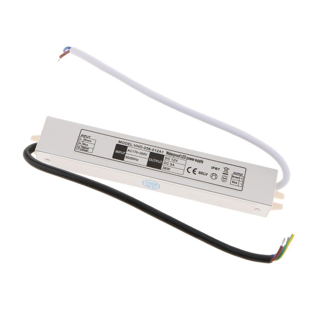 35W DC12V Light Drive Constant Pressure Switch DRIVER Power Supply Outdoor LED Transformer, IP67 Waterproof LED Power Supply, for LED Light