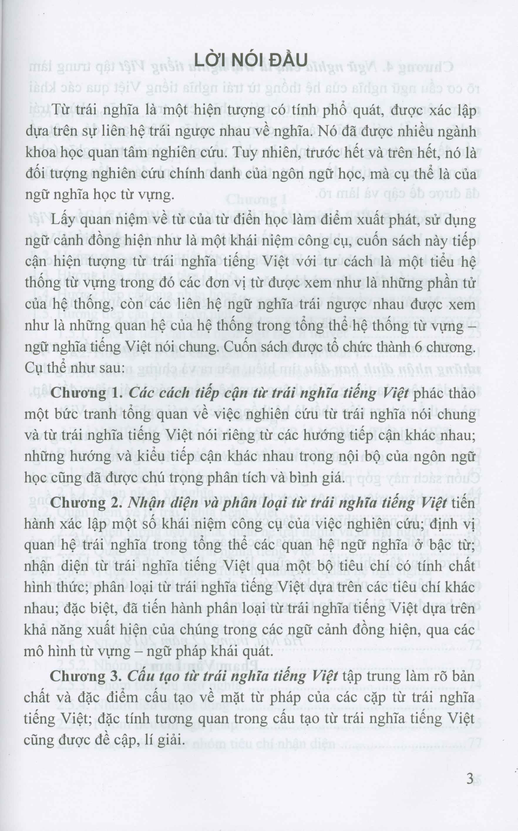 Từ Trái Nghĩa Tiếng Việt (Sách chuyên khảo)