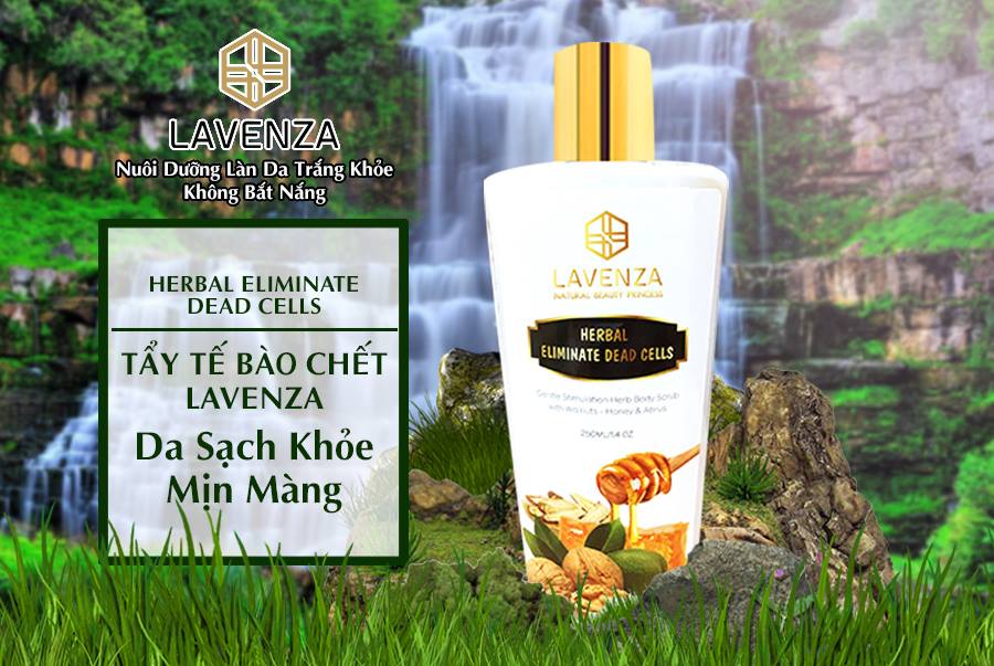 Tẩy tế bào chết thảo dược Lavenza Herbal Eliminate Dead Cells 250ml