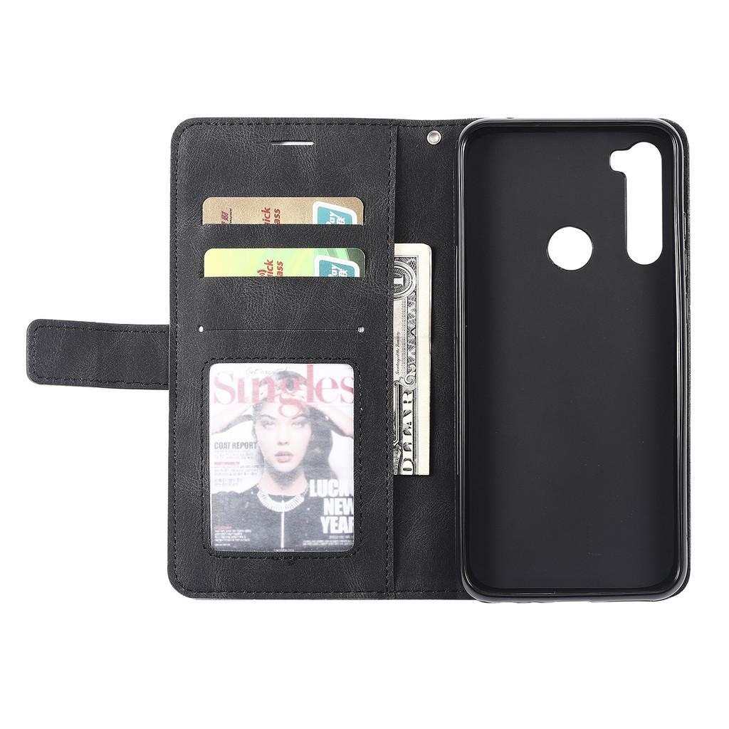 Bao da điện thoại nắp lật PU mềm có ngăn đựng thẻ cho Xiaomi Redmi Note 8 Pro 8T Note 7 Redmi 7 7A 8 8A