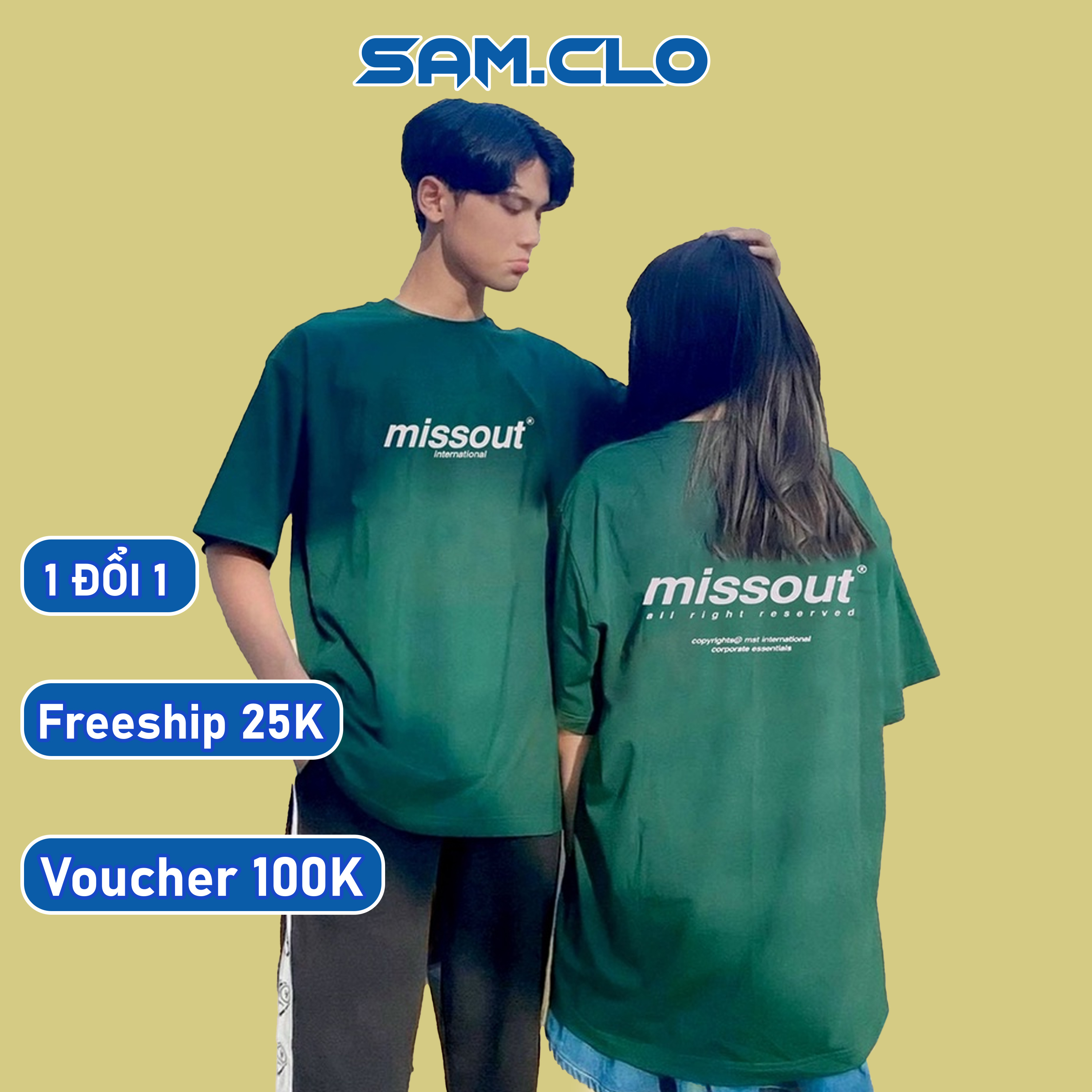 Mua Áo thun form rộng tay lỡ nam nữ SAM CLO phông dáng Unisex - mặc cặp, nhóm, lớp in chữ MISSOUT - MÀU XANH RÊU - SIZE M tại Linh Sam Store Mua Áo Thun Form Rộng Tay Lỡ Nam Nữ Sam Clo Phông Dáng Unisex - Mặc Cặp, Nhóm, Lớp In Chữ Missout - Màu Xanh Rêu - Size M Tại Linh Sam Store