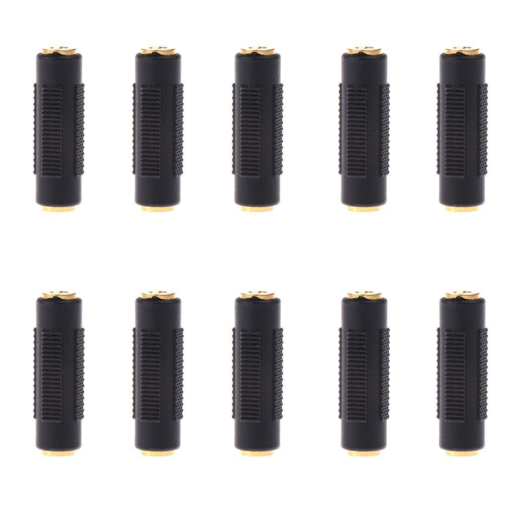 10x Mini 3.5mm Stereo Jack to 3.5mm Audio Female/ Female Adapter Connectors