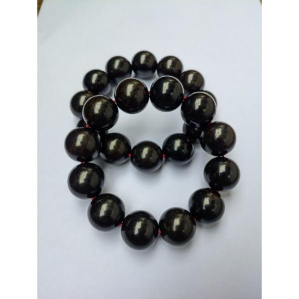 Vòng tay nam gỗ hạt to ĐẠI tròn 2 cm mun sừng khánh hòa