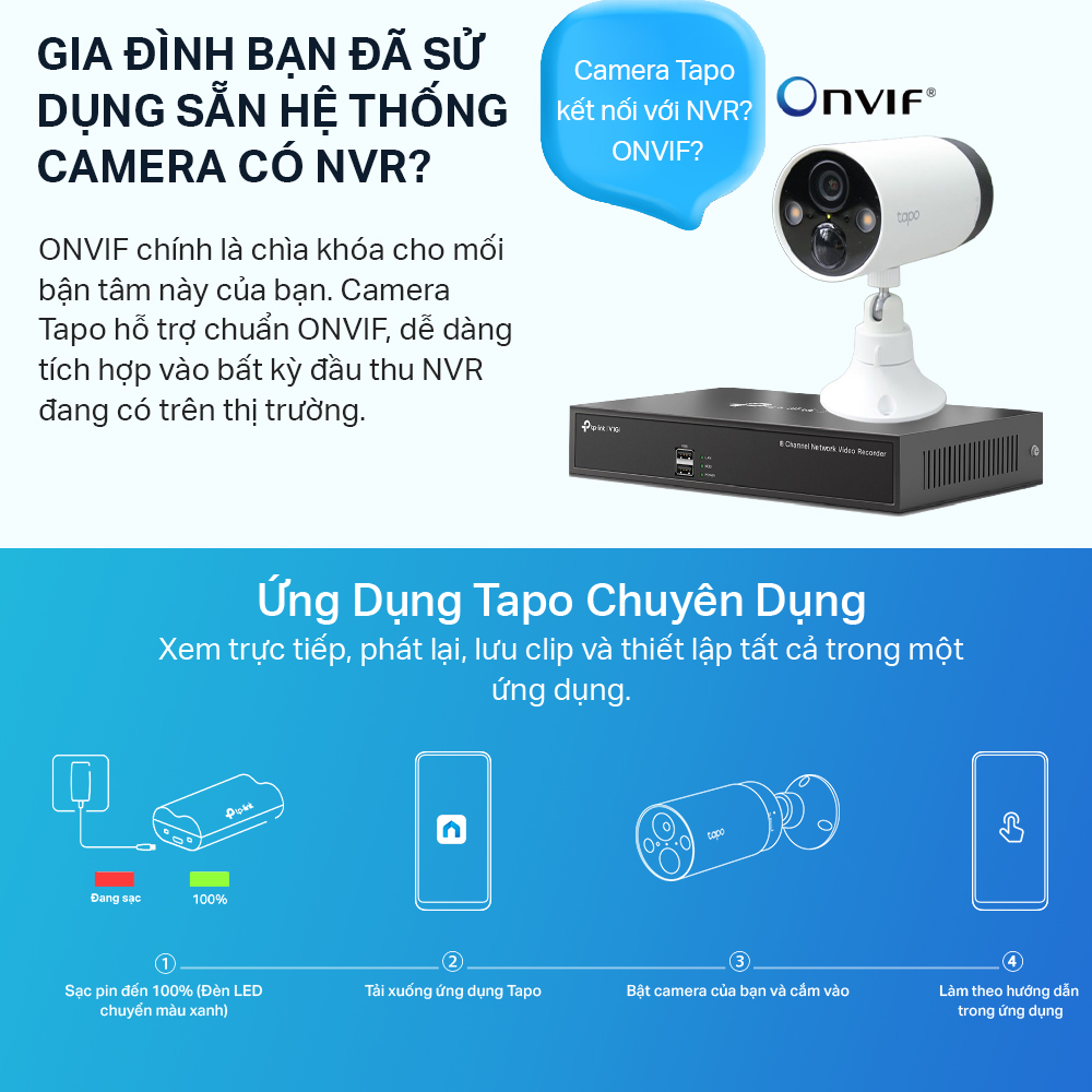 [Hàng Chính Hãng] Bộ 2 Camera WiFi Không Dây TP-Link Tapo C420S2 Chống Nước 2K QHD, Quay Ban Đêm Có Màu