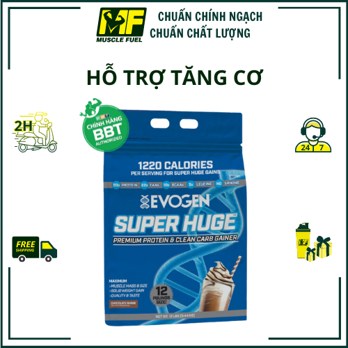 Super Huge Gain – MASS Evogen Hổ trợ tăng cân, tăng cơ hiệu quả 17 liều dùng, Enzym tiêu hoá độc quyền