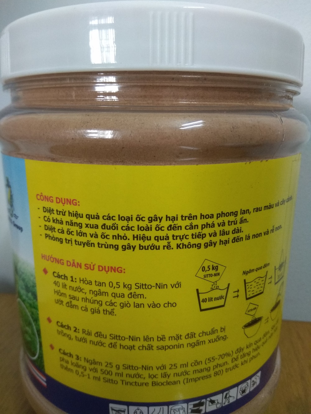 Sản phẩm SITTO-NIN trừ ốc tận gốc cả trong giá thể - chai 1 KG