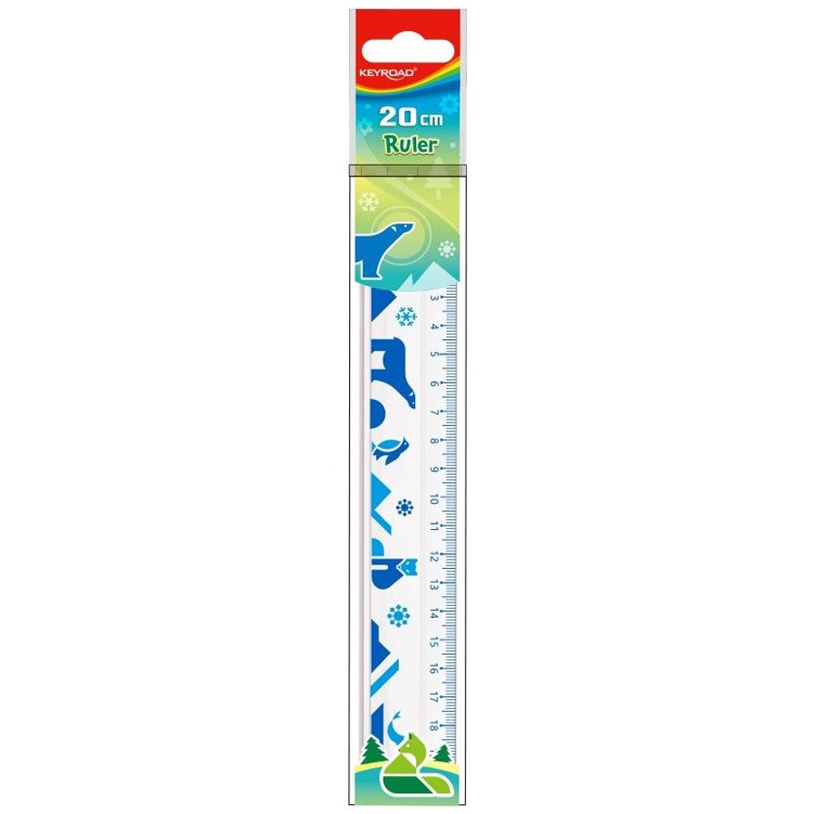 Thước Kẻ 20 cm - Keyroad KR972439 (Mẫu Màu Giao Ngẫu Nhiên)
