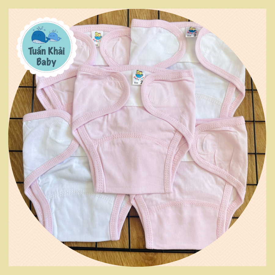 Túi 5 Cái Tã Vải, tả dán cotton mềm, mịn cho bé sơ sinh Thái Hà Thịnh, có 3 Size 1,2,3 cho bé từ sơ sinh-9 kg