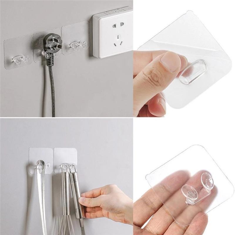 Móc Dán Tường Treo Phích Cắm Điện Tiện Lợi