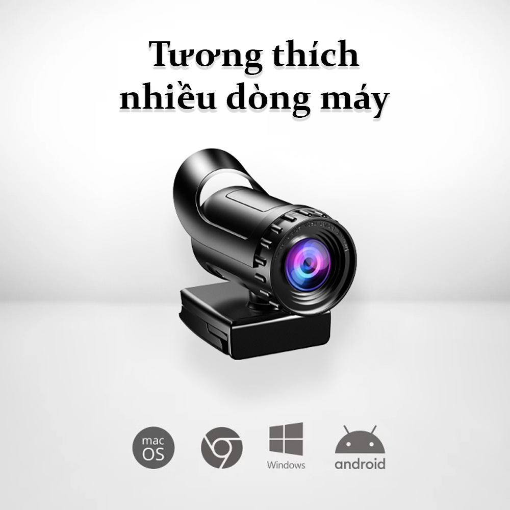 Xuất Khẩu Mỹ - Webcam Full HD 720p 1K 2K 4K 8K Camera  Tự Động Lấy Nét Máy Tính, Laptop The Deosd WC - Hàng Chính Hãng