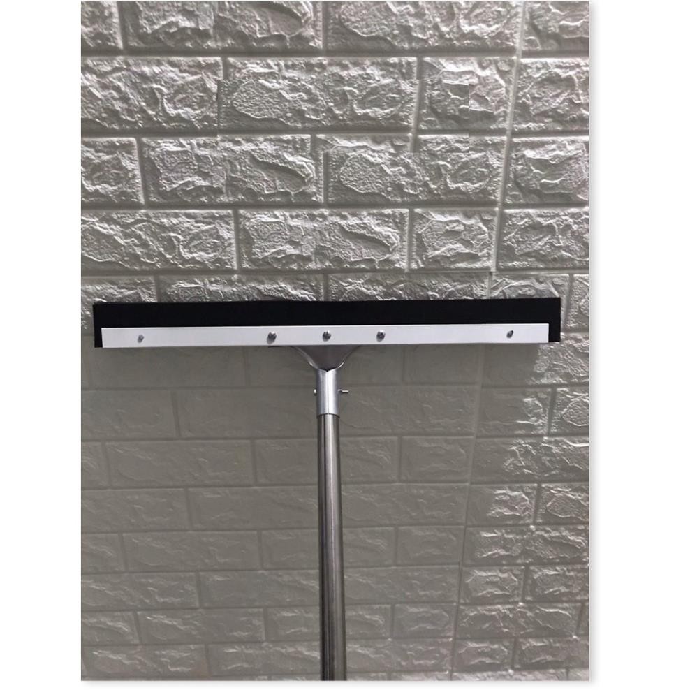 Cây gạt nước sàn công nghiệp inox cán dài bản 55cm