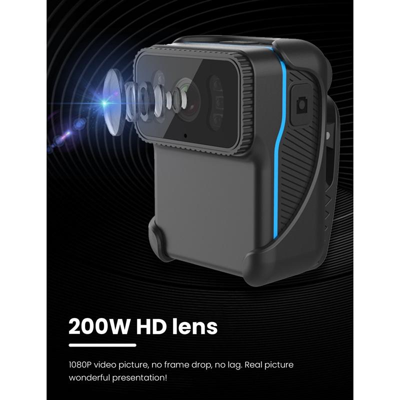 CS02 Back Clip Action Camera Hỗ trợ thẻ TF Tầm nhìn đêm Cam MP4 Video WiFi DV Loop Loop Ghi âm