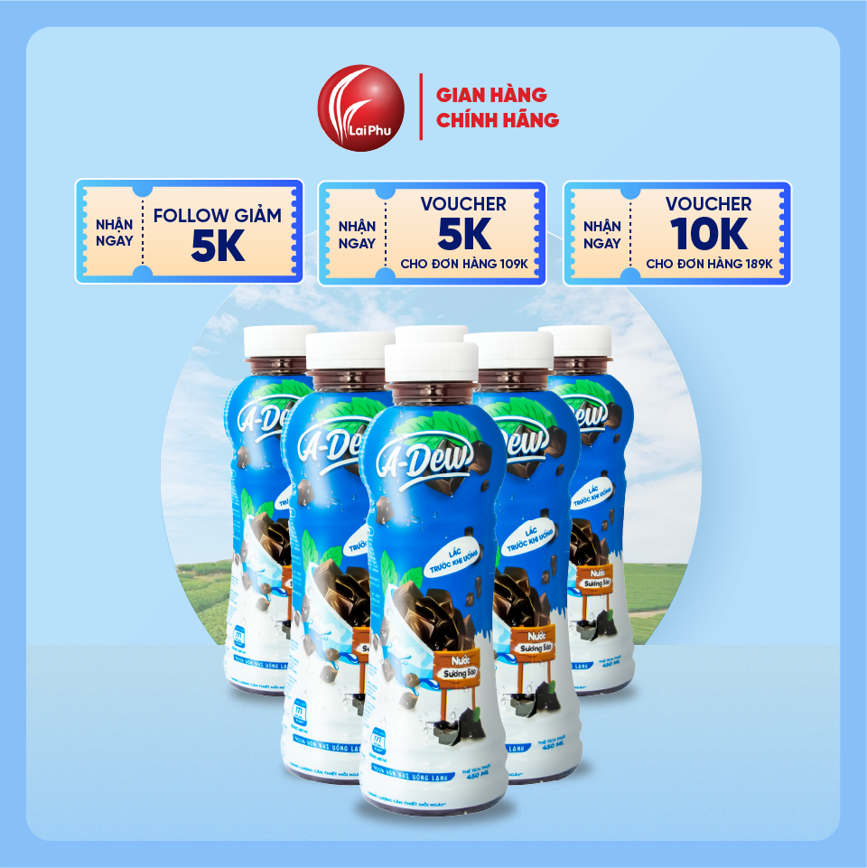Nước Sương Sáo A Dew Chai 450ml - Thùng 24 Chai